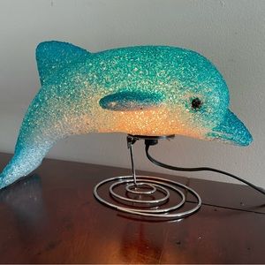 Rubber- Silicon Dolphin Lamp Kids Night Light/table lamp Size 11"×8"